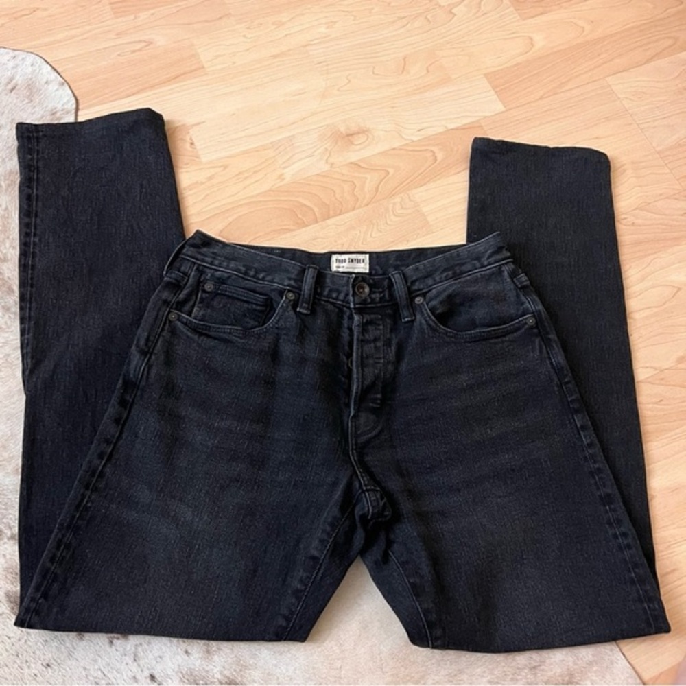 TODD SNYDER Black Wash Slim Fit Jeans Mens Size 28